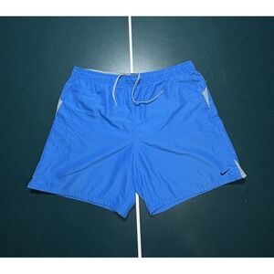 Nike Men's Swim‎ Trunks Lined Bathing Suit Board Shorts Size Large Blue Gray